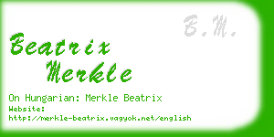 beatrix merkle business card